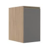 Módulo Balcão 40cm 1 Porta 100% MDF Cozinha Modulada Gold Robel Hanover/Cinza