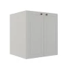 Módulo Balcao 60cm 2 Portas 100% MDF Cozinha Modulada Provence Robel Branco/Branco Matte
