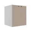 Módulo Balcao 60cm 2 Portas 100% MDF Cozinha Modulada Provence Robel Branco/Fendi Matte