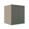 Módulo Balcao 60cm 2 Portas 100% MDF Cozinha Modulada Provence Robel Fendi/Salvia Matte