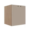 Módulo Balcao 60cm 2 Portas 100% MDF Cozinha Modulada Provence Robel Hanover/Fendi Matte