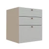 Módulo Balcao 60cm 3 Gavetas 100% MDF Cozinha Modulada Provence Robel Fendi/Branco Matte