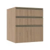Módulo Balcão 60cm 3 Gavetas 100% MDF Cozinha Modulada Gold Robel Hanover/Hanover