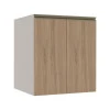 Módulo Balcão 60cm 2 Portas 100% MDF Cozinha Modulada Gold Robel Fendi/Hanover