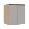 Módulo Balcão 60cm 2 Portas 100% MDF Cozinha Modulada Gold Robel Hanover/Fendi