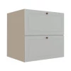 Módulo Balcao 70cm 1 Gaveta 1 Porta Basculante 100% MDF Cozinha Provence Robel Fendi/Branco Matte