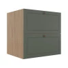 Módulo Balcao 70cm 1 Gaveta 1 Porta Basculante 100% MDF Cozinha Provence Robel Hanover/Salvia Matte