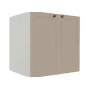 Módulo Balcao 70cm 2 Portas 100% MDF Cozinha Modulada Provence Robel Branco/Fendi Matte