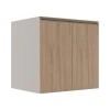 Módulo Balcão 70cm 2 Portas 100% MDF Cozinha Modulada Gold Robel Fendi/Hanover