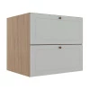Módulo Balcao 80cm 1 Gaveta 1 Porta Basculante 100% MDF Cozinha Provence Robel Hanover/Branco Matte