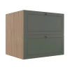Módulo Balcao 80cm 1 Gaveta 1 Porta Basculante 100% MDF Cozinha Provence Robel Hanover/Salvia Matte