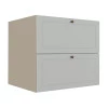 Módulo Balcao 80cm 1 Gaveta 1 Porta Basculante 100% MDF Cozinha Provence Robel Fendi/Branco Matte