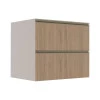 Módulo Balcão 80cm 1 Gaveta 1 Porta Basculante 100% MDF Cozinha Modulada Gold Robel Fendi/Hanover