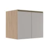 Módulo Balcão 80cm 2 Portas 100% MDF Cozinha Modulada Gold Robel Hanover/Fendi