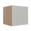 Módulo Balcão 80cm Para Embutir Forno 100% MDF Cozinha Modulada Robel Hanover/Branco Matte