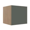 Módulo Balcão 80cm Para Embutir Forno 100% MDF Cozinha Modulada Robel Hanover/Salvia Matte