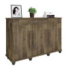 Balcão Buffet Sala Jantar 137cm 3 Portas Gaveta Rubi RV Móveis Amadeirado