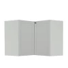 Módulo Balcao de Canto L 94x96cm 100% MDF Cozinha Provence Robel Branco/Branco Matte