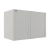 Módulo Balcao de Canto Reto 100cm Direito/Esquerdo 100% MDF Cozinha Provence Robel Branco/Branco Matte