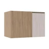 Módulo Balcao De Canto Reto 100cm Direito 100% MDF Cozinha Modulada Gold Robel Hanover/Aspen