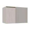 Módulo Balcao De Canto Reto 100cm Esquerdo 100% MDF Cozinha Modulada Gold Robel Fendi/Aspen