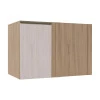 Módulo Balcao De Canto Reto 100cm Esquerdo 100% MDF Cozinha Modulada Gold Robel Hanover/Aspen