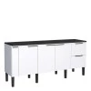 Balcão Buffet Cozinha Sala de Jantar com Tampo 200cm Cisne Cozimax Branco