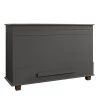 Baú Organizador Quarto com Gaveta 137cm Itália RV Móveis Grafite