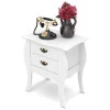Bombê Retrô Sala Quarto 2 Gavetas 68x45x71 Premier Patrimar Branco