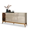 Buffet Sala Jantar Adega 170cm Passion EDN Off White/Cedro Naturale