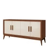 Aparador Buffet Para Sala 4 Portas 160 Middag EAX Naturale/Off White
