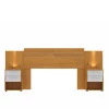 Cabeceira Com LED Casal / Queen Bahamas Mirarack Cedro/Off White