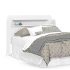 Cabeceira Para Cama Box Casal de 1,38m Rubi Patrimar Branco
