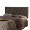 Painel Cabeceira Solteiro 90 Almofadada Capitone 9010 JB Bechara Marrom