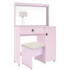 Penteadeira Camarim Lola com Banqueta Mirarack Rosa
