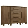 Cômoda Com Sapateira Grande 4 Gavetas 136cm Barcelona RV Móveis Freijo