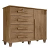 Cômoda com Sapateira 120cm 4 Gavetas Quarto Grécia RV Móveis Cinamomo