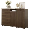 Cômoda Grande Portas de Correr Espelho 176cm Max New Lukaliam Imbuia