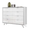 Cômoda Premium 8 Gavetas Lukaliam Branco