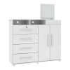 Cômoda com Sapateira Diamante Mirarack Branco