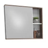 Espelho Para Banheiro Madeira Com Porta Caeté 60 Cozimax Branco/Tamarindo