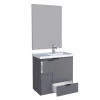 Conjunto Para Banheiro Orquídea 60 Com Espelho Bisotê 600x850 Cozimax Cinza