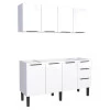 Cozinha Completa Gabinete Para Pia 160cm e Armário Aéreo Júpiter Cozimax Branco