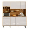 Cozinha Completa 180cm 8 Portas 2 Gaveta Viena Lukaliam Tauari/Off White