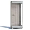 Cristaleira Moderna de Vidro com LED 72x175 Cristal Imcal Branco