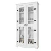 Cristaleira Retrô 2 Portas Vidro 100cm New York RV Móveis Branco