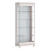 Cristaleira Moderna de Vidro com LED 72x175 Cristal Imcal Off White