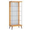 Cristaleira de Vidro Espelho Moderna Com LED 75x179 Tifanny Imcal Nature