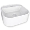 Cuba Para Banheiro 33x31 Mármore Sintético Duna Cozimax Branco