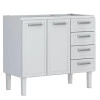 Gabinete de Pia 120 Apolo Flat 4G Cozimax Branco 
